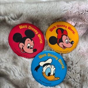 Walt Disney World Character vintage pins